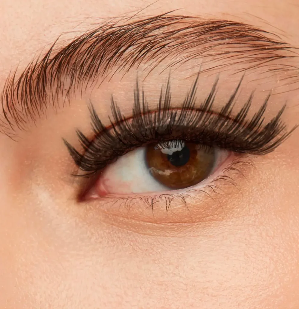 Műszempilla közelről